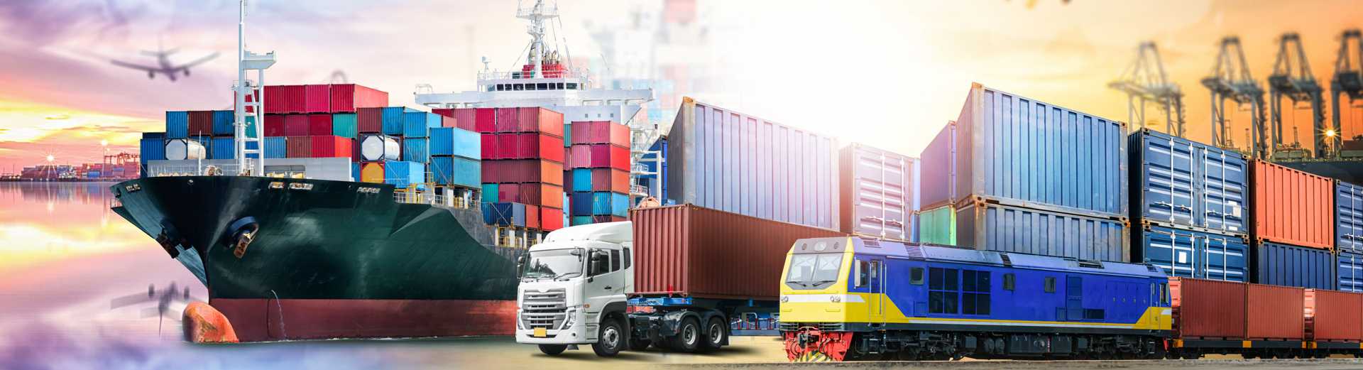 Global business logistics import export background and container cargo transport concept